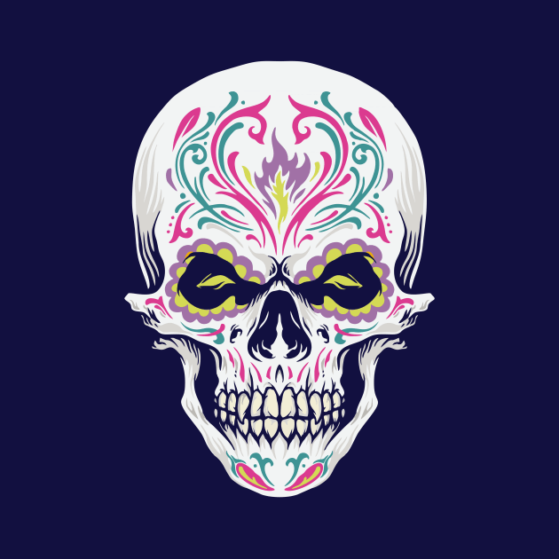 Dia de los Muertos Sugar Skull by SLAG_Creative