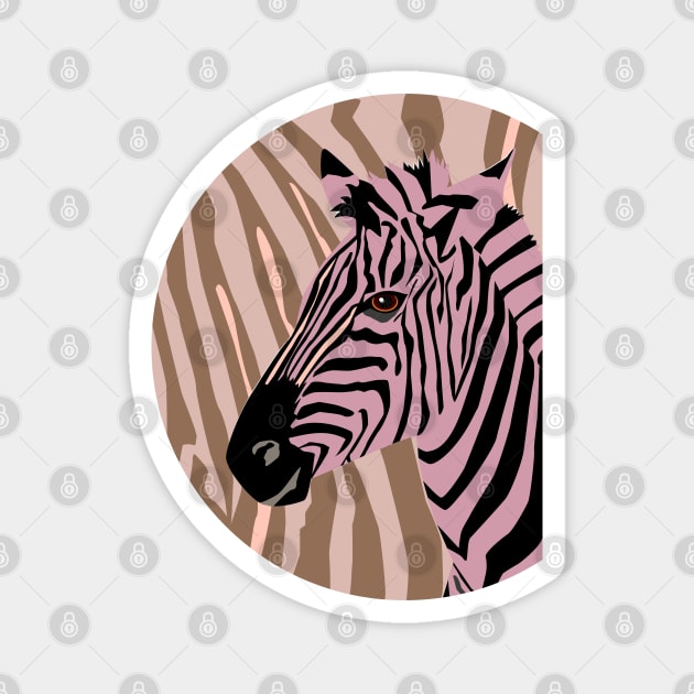 Zebra Magnet by CalliLetters