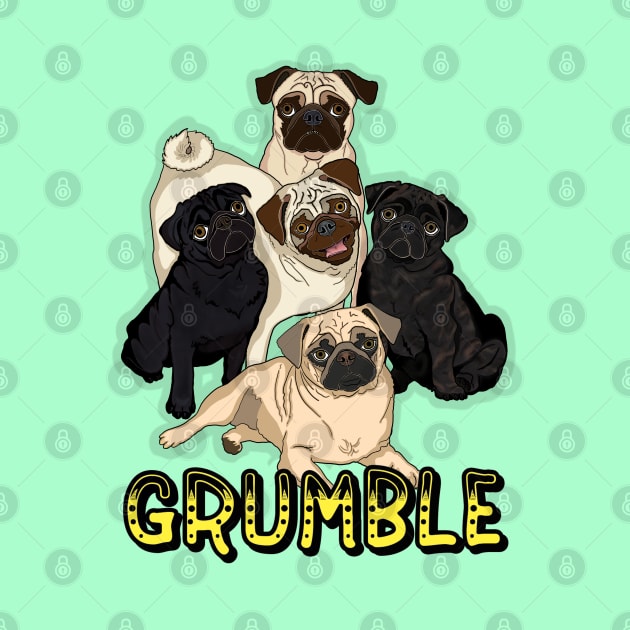 Pug Grumble by FivePugs