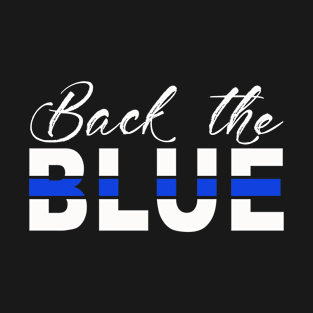 Back the Blue | rally for Law Enforcement | Blue Stripe T-Shirt