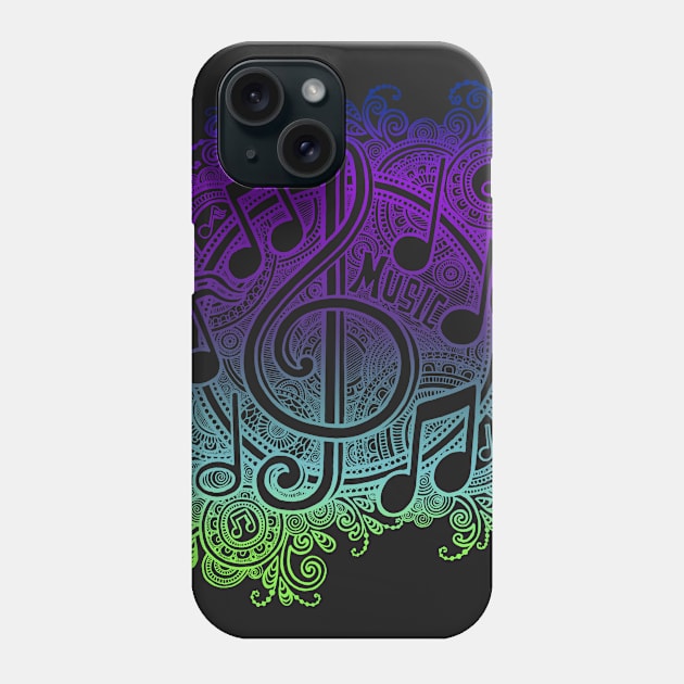 The Color of Music Phone Case by OfficeInk