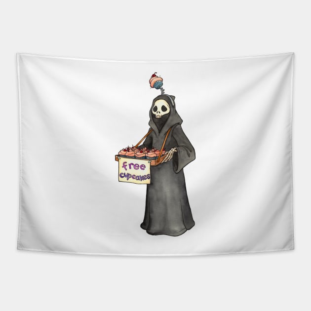 'Free Cupcakes' Tapestry by charamath