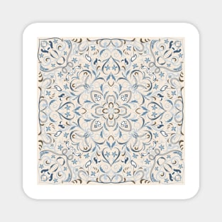 Bright square arabic ornate pattern Magnet