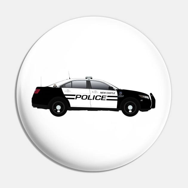 New Castle police car Pin by BassFishin