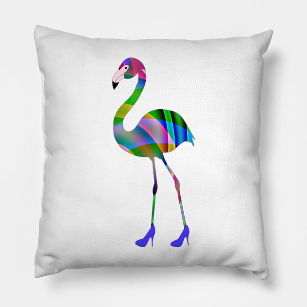 Chic Flamingo Pillow by SartorisArt1