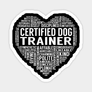 Certified Dog Trainer Heart Magnet