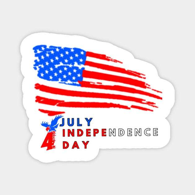 4 july independence day Magnet by Aymen designer 