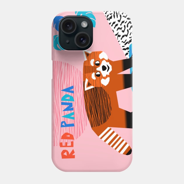 R is for Red Panda Phone Case by wacka