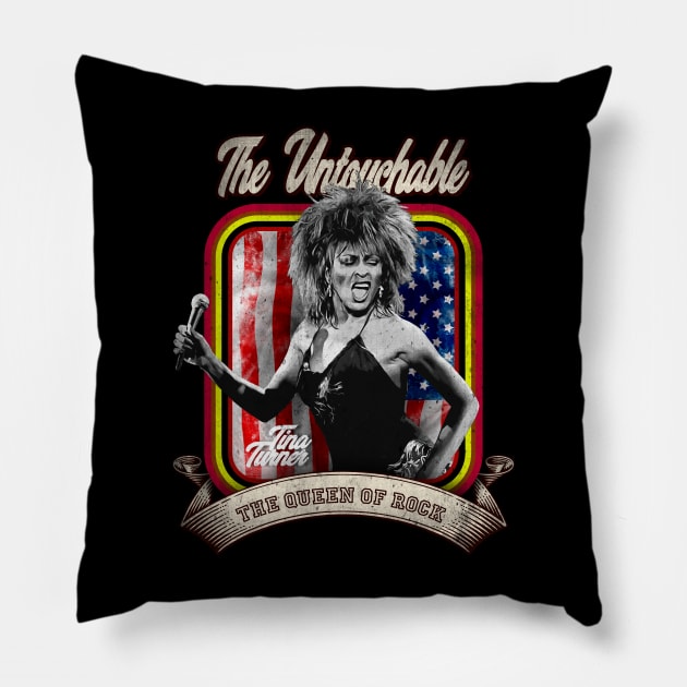The Untouchable Tina Turner Pillow by Fashion Sitejob