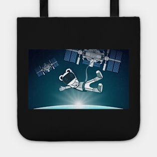 Space Quokka Floating In The Atmosphere Tote