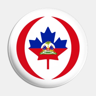 Canadian Haitian Multinational Patriot Flag Series Pin