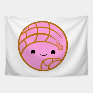 Cute Chibi Kawaii Pink Concha (Pan Dulce Art) Tapestry