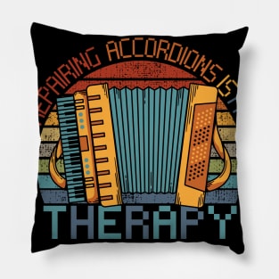 Repairing Accordions Is My Therapy, Accordion Repairing Pillow