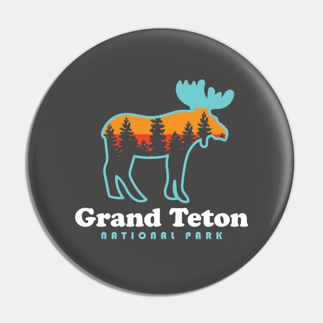 Grand Teton National Park Moose Grand Tetons Mountains Pin by PodDesignShop