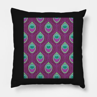 Peacock Magenta Pillow