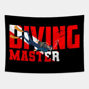 Scuba Diving Dive Master Tshirt Vintage Dive Lover Gifts Tapestry