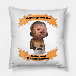 Mornings Are For Coffee And Contemplation Pillow