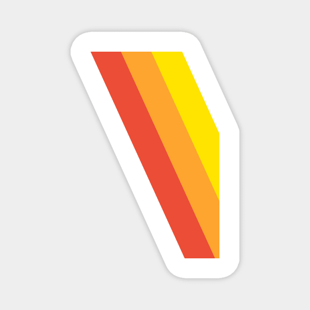 Red Orange Yellow Magnet by nickemporium1