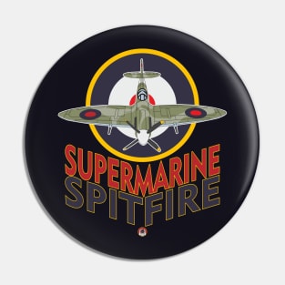 I love military planes! Supermarine Spitfire Pin