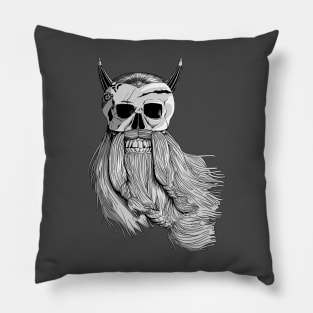 Bearded Skull 2 Pillow