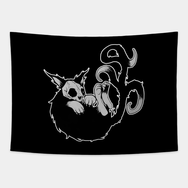 ― demon cat Tapestry by stcrbcn