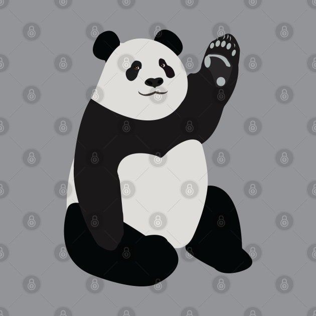 Waving Panda Bear by KCPetPortraits