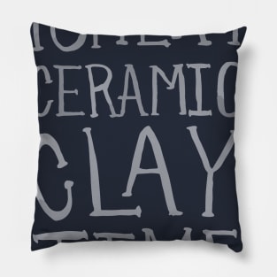 Pottery Ceramic Clay Time Pillow