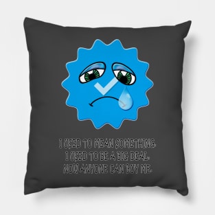 Blue Check Blues Pillow