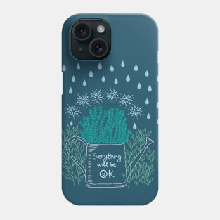 Inspirational Plants Illustration Phone Case