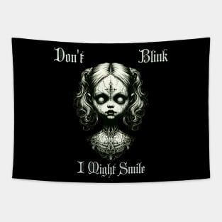 Macabre and Cute Goth Doll Tapestry