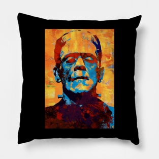 Frankenstein Colorful Pop Art Pillow