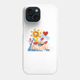 I Love Summer Sun Ocean Phone Case