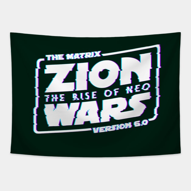 Zion Wars Glitch Tapestry by TigerHawk