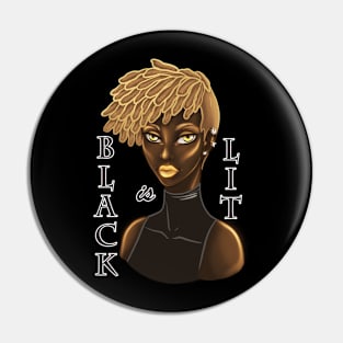 Black is Lit Melanin Woman Dreadlocks Anime Blonde Pin