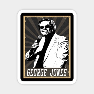 80s Style George Jones Magnet