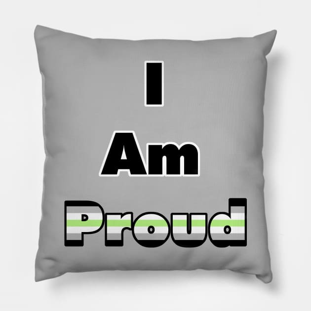 I am proud (Agender) Pillow by Zorveechu