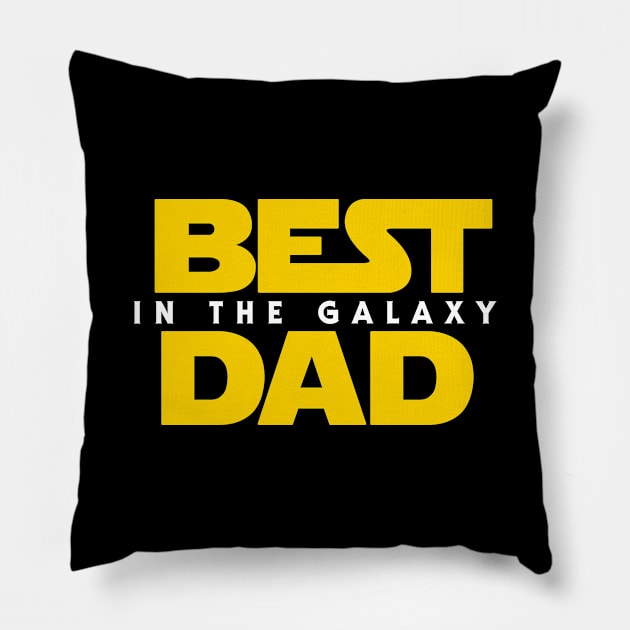 Best Dad in the Galaxy Pillow by Olipop