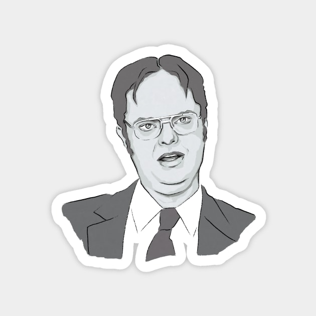 Dwight Schrute Magnet by StrayArte