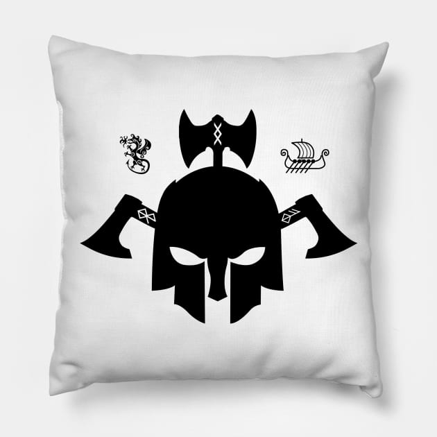 Ragnarok Viking Pillow by AzMcAarow