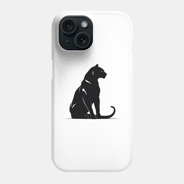 panther head t-shird design Phone Case by ArtvectorDSGN