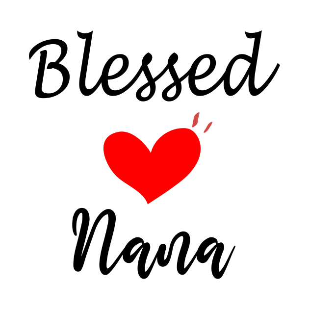 Blessed Nana Shirt Nana Gift Shirt pregnancy announcement grandparents Christmas Gift for Grandma Mothers Day Shirt nana design by wirefox