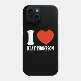 Graphic I Love Klay Personalized Name Sports Phone Case