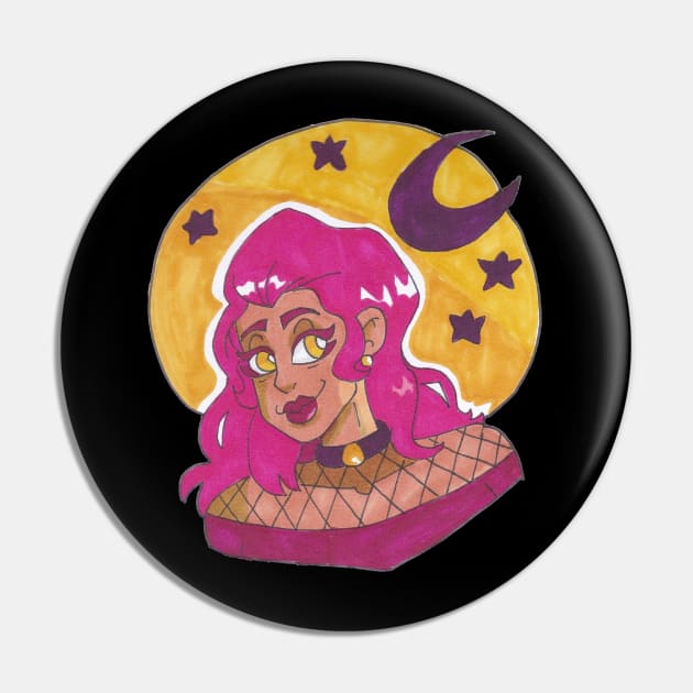 Moon Light Lady Pin by The Beautiful Egg