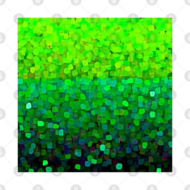 Sparkles and Glitter Green Abstract by Overthetopsm