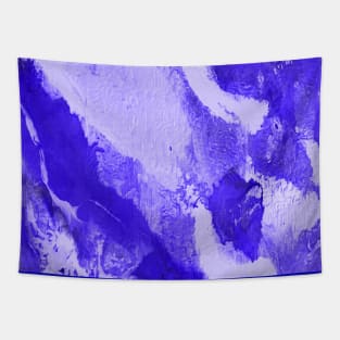 blue and  white  painting artwork abstract art Tapestry