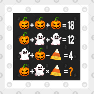 Halloween Math Teacher Posters And Art Prints Teepublic