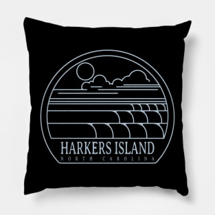 Harkers Island, NC Summertime Vacationing Pillow