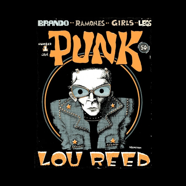 PUNK MAGAZINE- ZINE- LOU REED #1 by The Jung Ones