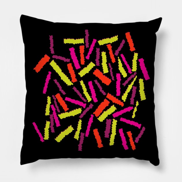 Neon Confetti Pillow by zeljkica