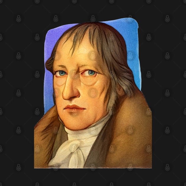 German Philosopher Georg Wilhelm Friedrich Hegel illustration by Litstoy 